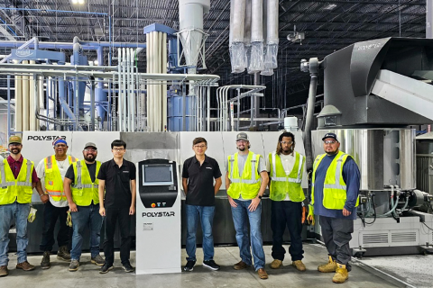 Máquina de reciclaje de gran escala es instalada en Estados Unidos